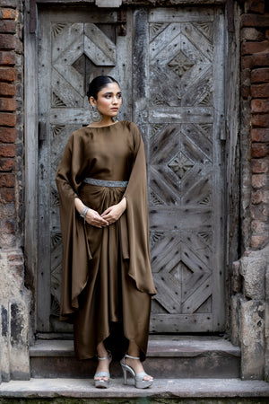 Belted Skirt Set