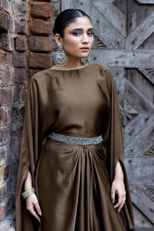 Belted Skirt Set