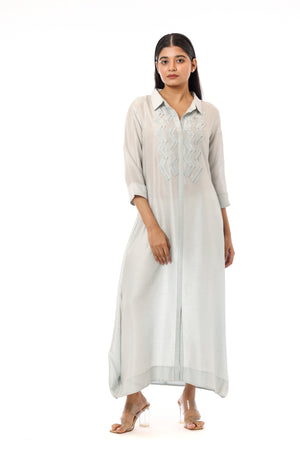 Shirt-styled Long Kurta
