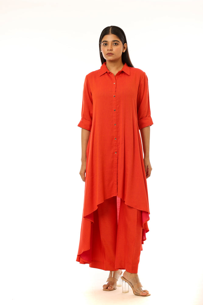 Asymmetric Shirt Style Set
