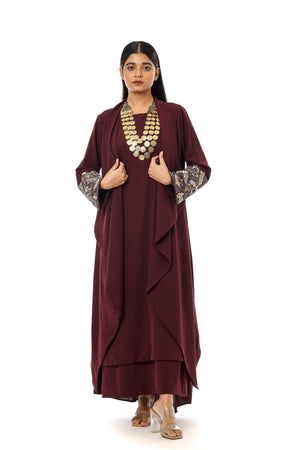 Double Layer Embroidered  Jacket