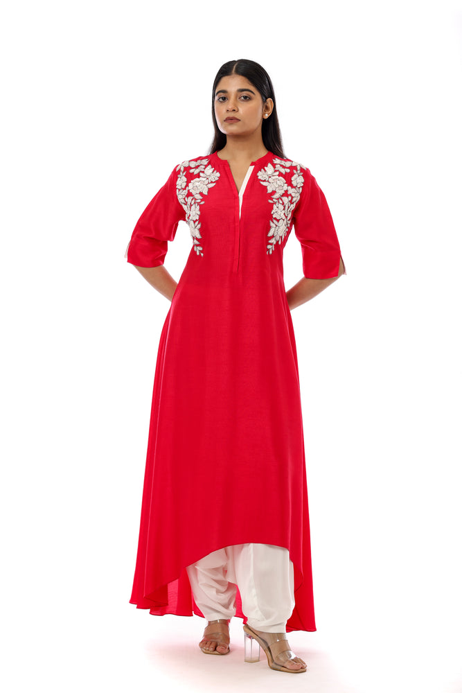 Yolk Embroidered Kurta