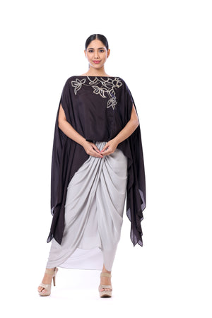 Embroidered Cape Top