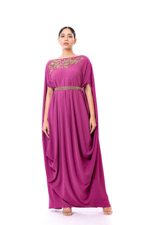 Belted Drape Dress