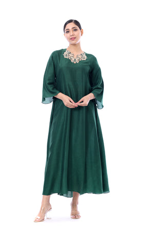 Neck & Back Embroidered Kurta