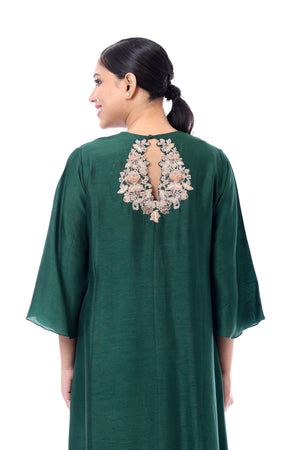 Neck & Back Embroidered Kurta