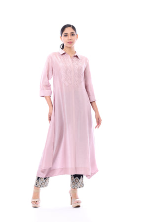 Shirt-styled Long Kurta