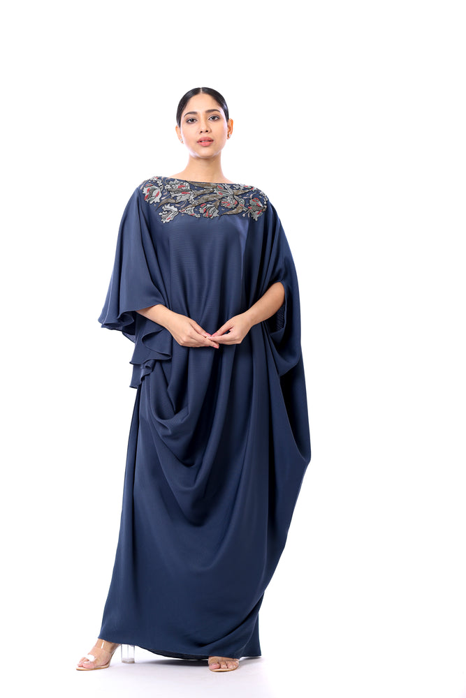 Embroidered Wave Drape