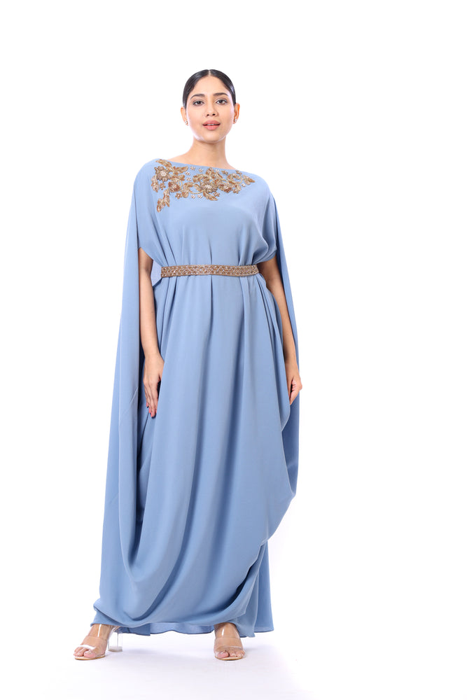 Belted Drape Dress