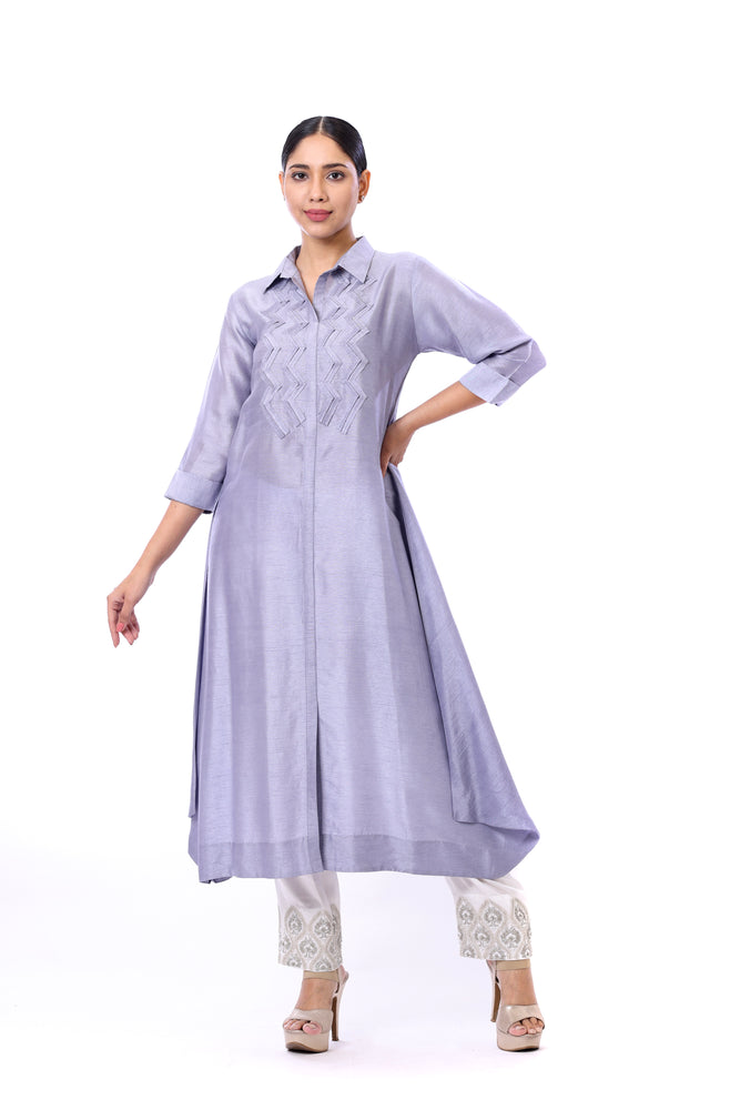 Shirt-styled Long Kurta