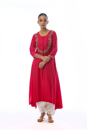 Back & Front Embroidered Kurta