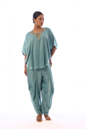 Embroidered Kaftan Set