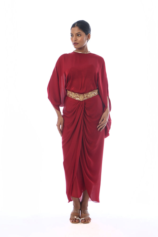 Drape Skirt Set