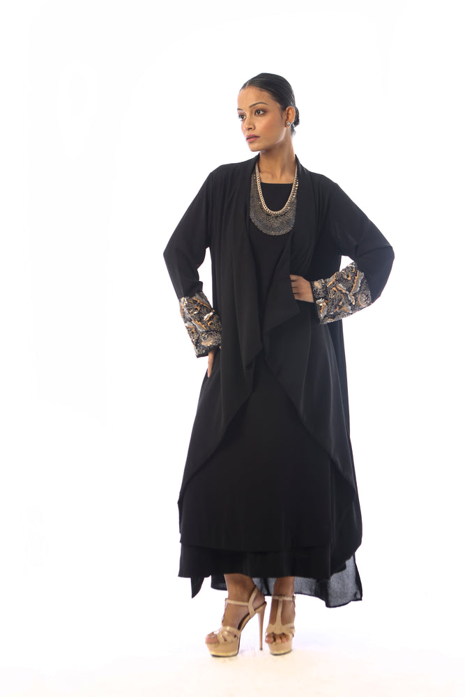 Double Layer Embroidered  Jacket