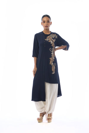 Abstract Cut Embroidered Tunic