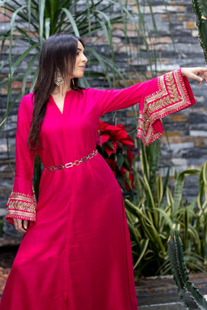 Sleeve Embroidered Kurta