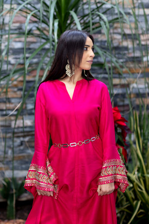 Sleeve Embroidered Kurta