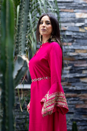 Sleeve Embroidered Kurta