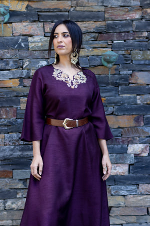 Neck & Back Embroidered Kurta