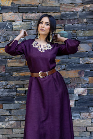 Neck & Back Embroidered Kurta