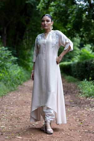 Yolk Embroidered Kurta
