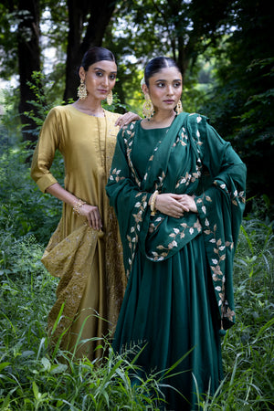 Zardozi Embroidered Dupatta Set