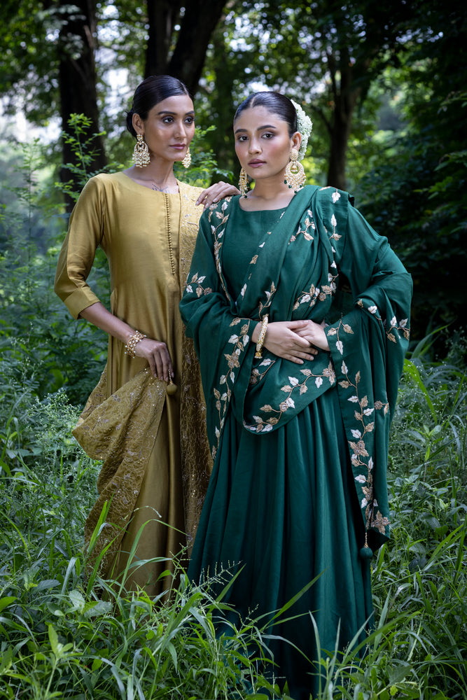 Zardozi Embroidered Dupatta Set