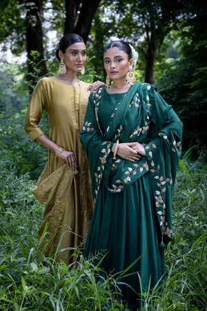 Zardozi Embroidered Dupatta Set