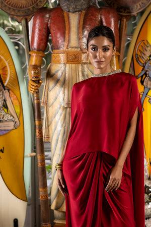 Cape Skirt Set