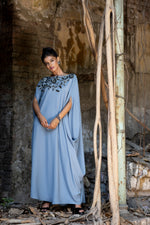 Flower Drape Dress