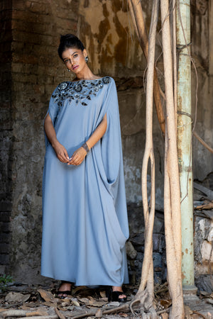 Flower Drape Dress