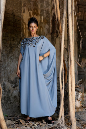 Flower Drape Dress
