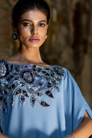 Flower Drape Dress