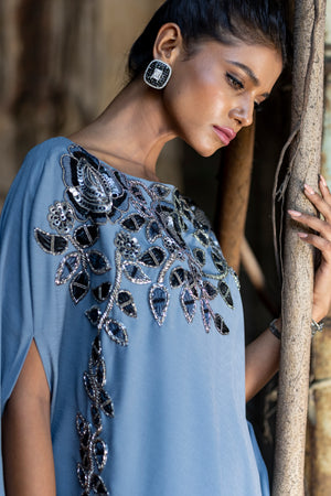 Flower Drape Dress