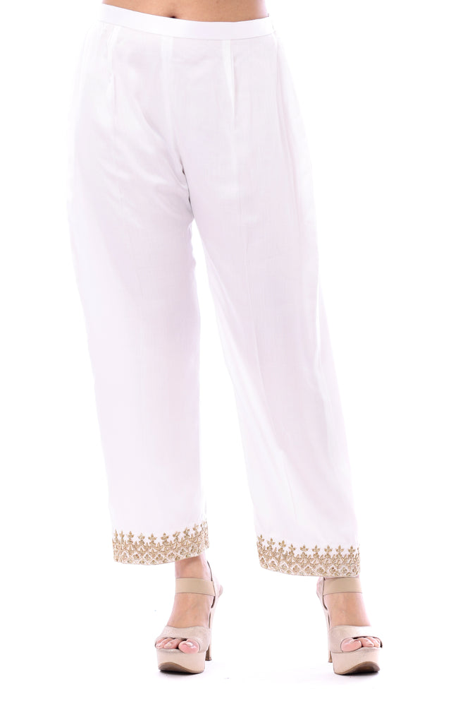 Golden Embroidered Pants