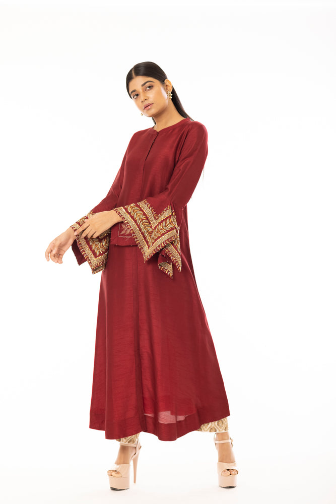 Sleeve Embroidered Kurta