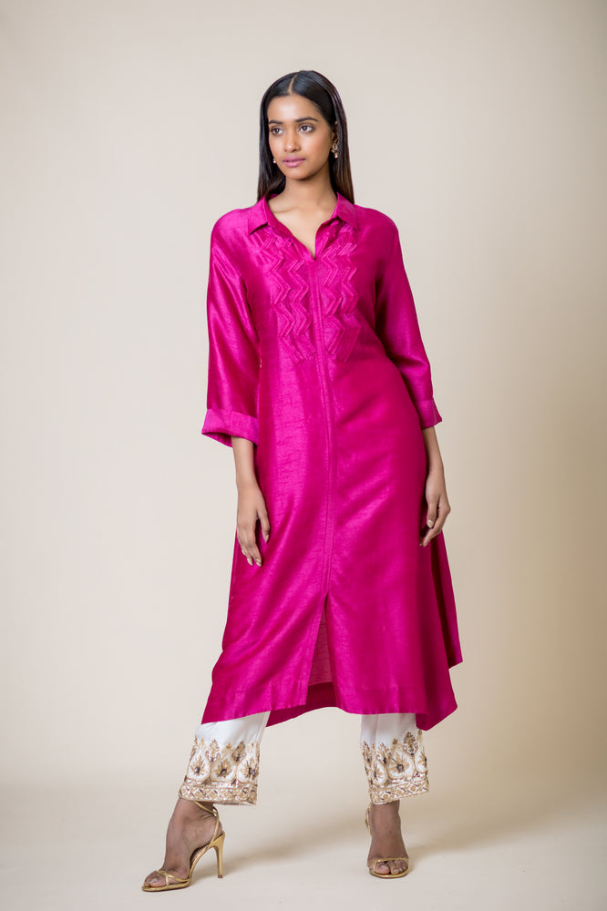 Shirt-styled Long Kurta