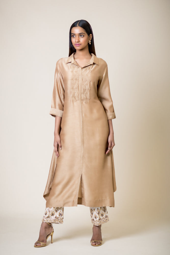 Shirt-styled Long Kurta