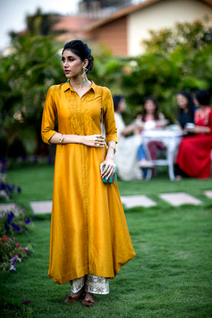 Shirt-styled Long Kurta