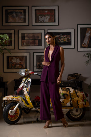 Single Breasted Pant Suit