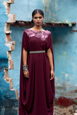 Embroidered Belt Dress