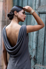 Back Cowl Pant Suit