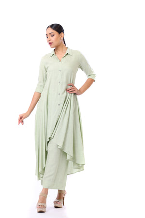 Asymmetric Shirt Style Set