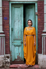 Belted Drape Dress
