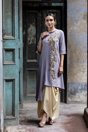 Abstract Cut Embroidered Tunic