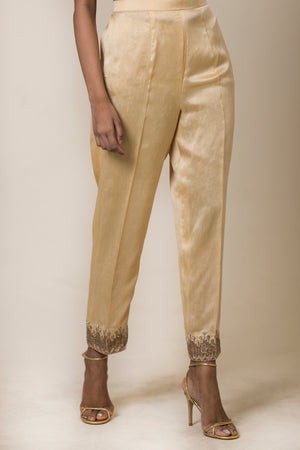 Embroidered Straight Pant