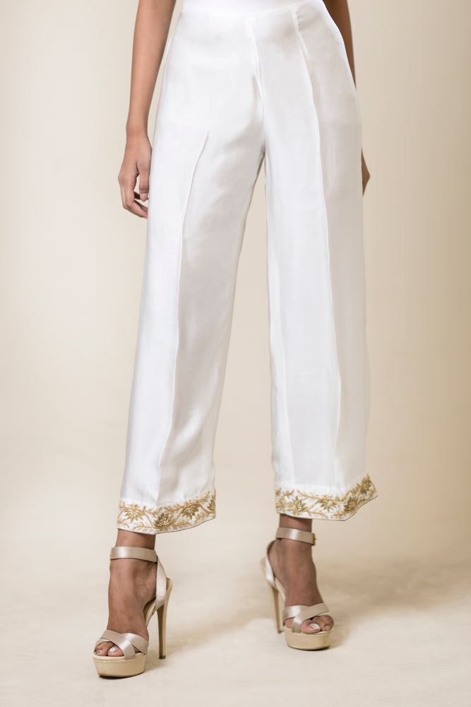 Embroidered Straight Pant