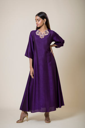Neck & Back Embroidered Kurta