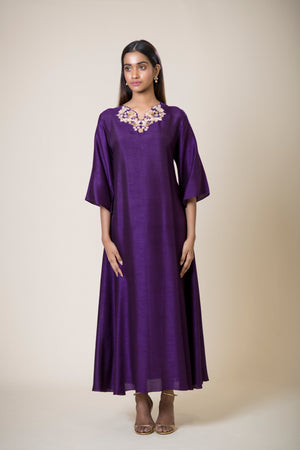 Neck & Back Embroidered Kurta