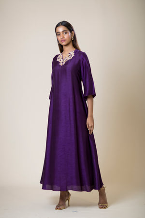 Neck & Back Embroidered Kurta